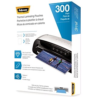 Fellowes Thermal Laminating Pouches, ID Tag, 10 Mil, 100/Pack
