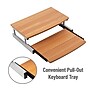 Mind Reader 2-Tier Monitor Stand with Sliding Keyboard Drawer, Brown (2TSLIDE-BRN)~#|#~9DEC3557-17D1-4186-A74E236436A0BCC7_sc7