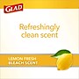 Glad Medium Drawstring Trash Bags with Clorox, 8 Gallon, Grey, Lemon Fresh Bleach Scent, 26/Box(79316)~#|#~9DF04CEB-95C4-4FD1-BB100627C9BCD349_sc7
