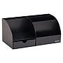 Mind Reader 7 Compartment Plastic Desk Organizer, Black (JOEANCH-BLK)~#|#~9DF28429-CB81-4711-87B7183642D6F1A9_sc7