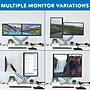 Mount-lt! Height Adjustable Dual Monitor Desk Mount With Gas Spring Arms, Holds 13" to 32" Monitors, Silver (MI-1772)~#|#~9DF2BE91-3BA8-46D5-B1045AD6DD404FAE_sc7