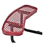 Global Industrial 46" Round Picnic Table, Expanded Metal, Red (277150RD)~#|#~9DF7204E-3541-486C-B2C3974CC41C3BE9_sc7