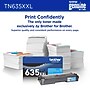 Brother TN635XXL Super High Yield Cyan Toner Cartridge, Prints Up to 6,500 Pages (TN635XXLC)~#|#~9DFFFFC7-5F50-4CB8-9C5FAB35CB125DCA_sc7