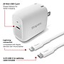 Staples TECH USB-C Wall Charger with Cable, 20W, White (ST62321)~#|#~9E03EEB0-0AF1-4536-A8C888D9CBE89834_sc7