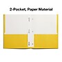 Staples Smooth 2-Pocket Paper Folder with Fasteners, Yellow, 25/Box (50779/27546-CC)~#|#~9E0440F7-60E2-4F0F-94A4A5DF15A71393_sc7