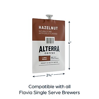 FLAVIA ALTERRA Hazelnut Coffee Freshpacks, 100/Carton (MDRAA185)