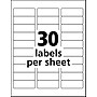 Avery EcoFriendly Laser/Inkjet Address Labels, 1" x 2-5/8", White, 750 Labels/Pack (48160)~#|#~9E09822F-097F-4EC0-BCAD48313971F917_sc7