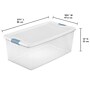 Sterilite 106 Quart Latching Storage Bin with Lid, Plastic, White (14998004)~#|#~9E0ADF9B-B4F5-4A6A-AA62B0D88DF2D2B8_sc7