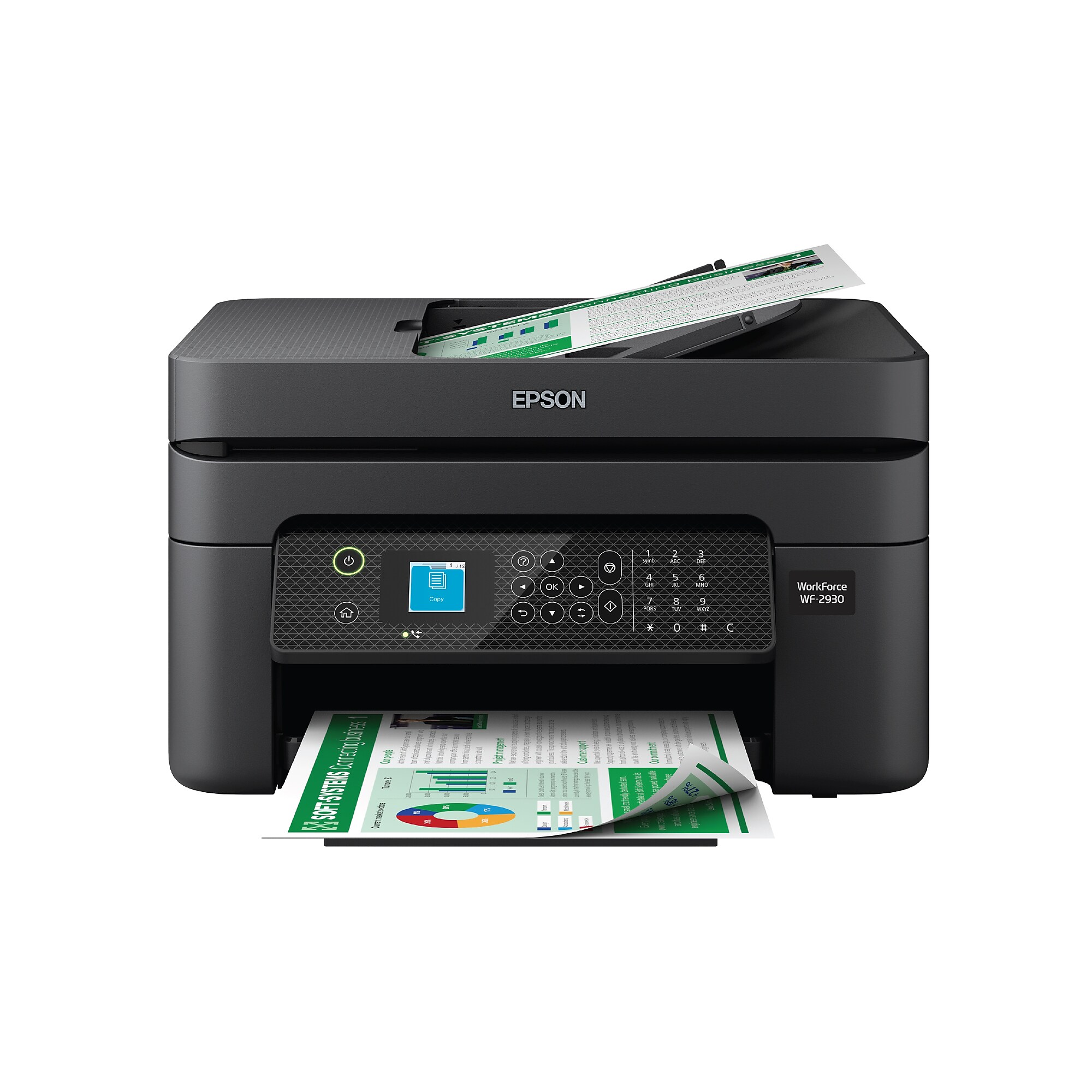 Epson WorkForce WF-2930 Wireless Color Inkjet Printer, All-In-One, Print, Scan, Copy, Fax (9472537) Simolary simolary.com