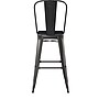 Flash Furniture Kai Indoor-Outdoor Bar Height Stool with Removable Back, Black with Black Seat (CH3132030GBKP2B)~#|#~9E114C9C-7DA4-4303-80AC13B6B323A417_sc7