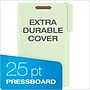 Pendaflex 30% Recycled Heavy Duty Pressboard Classification Folder, 3" Expansion, Legal Size, Light Green, 25/Box (PFX17187)~#|#~9E12FC53-CC89-441E-8DEA1233512EB734_sc7