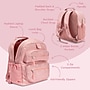 Bentgo Kids School Backpack, Medium, Petal Pink Glitter (BGBKPAKV2-PPGL)~#|#~9E17EDC3-F109-49EC-8DD792B70214906D_sc7