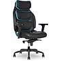 Sharper Image Algrove Comfort-X Ergonomic Swivel Executive Massage Chair, Black/Blue (60117-BLKBLU)~#|#~9E1BE361-0900-4A25-957D343136173391_sc7