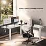 Mount-It! XL 75"W Electric Corner Adjustable Standing Desk, White (MI-15029)~#|#~9E1D7221-1880-4E8E-ADF1FB996CE7AADB_sc7