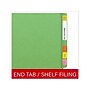 Medical Arts Press Heavy-Duty End Tab File Folder, Straight Cut, Letter-Size, Green, 40/Box (S-09459-GRN)~#|#~9E253C88-03CD-4C7D-BB95493415ADFD97_sc7