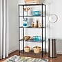 Honey-Can-Do 5-Shelf Metal Unit, 36"W, Black (SHF-09627)~#|#~9E27D58A-9C6C-4D62-B367993B885E9C30_sc7