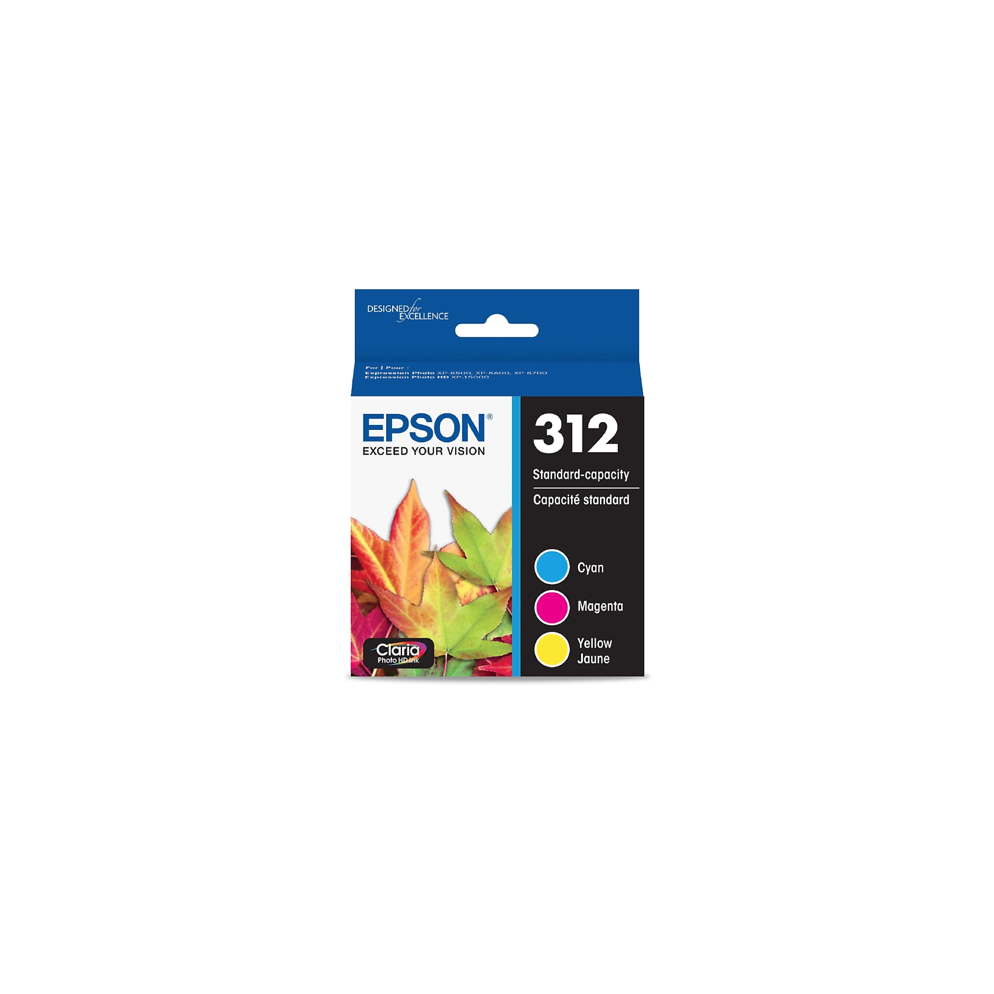 Epson 312 Cyan/Magenta/Yellow Standard Yield Ink Cartridge (T312923-S) Sansujyuku sansujyuku.com