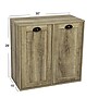 Household Essentials  2-Section Tilt-Out Laundry Sorter Cabinet, Ashwood (HE1038)~#|#~9E2899C9-7925-42EE-82BCF9EDC09619F8_sc7