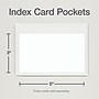 Cardinal HOLD IT Index Card Pocket, Clear, 100/Box (CRD 21150CB)~#|#~9E296FB0-F2D0-49B6-A5582A47B354A760_sc7