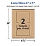 Avery Laser/Inkjet Rectangle Multipurpose Labels, 4" x 5", Kraft Brown, 200 Labels/Box ( 94253)~#|#~9E2A025B-5D21-4C8D-A6C83D27CEA1788F_sc7
