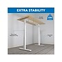Mount-It! Ultimate 55"W Electric Rectangular Adjustable Standing Desk, Maple/White (MI-18077)~#|#~9E2AA406-F940-48A9-9A1E69D47C69DE2E_sc7