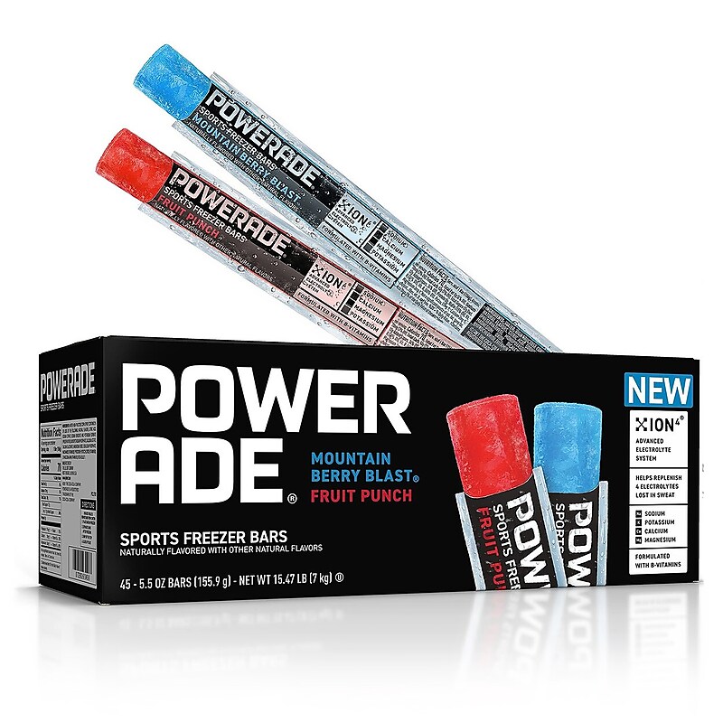 Powerade Sport Freezer Bar Electrolytes, 5.5 oz, 45/Pack (307-00436) image 1