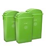Alpine Industries Polypropylene Recycling Bin, 23 Gallon, Lime Green, 3/Pack (ALP4778-1-LGRN-3)~#|#~9E2EB696-D45A-4625-B89009939E80BCB7_sc7