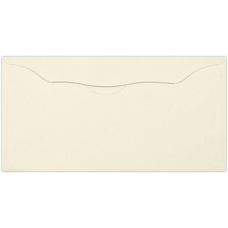 LUX Moistenable Glue Envelope 3 1/8" x 6 1/4", Cream, 50/Pack (WS-7609-50) image 1