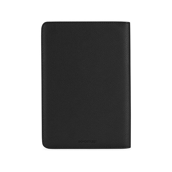 Bond Street Vegan Leather Padfolio, Black (JRN2707BS-BLACK