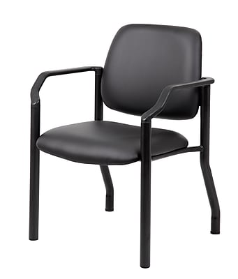 Boss Guest and Reception Area Chair, Black (B9591AM-BK) Sansujyuku sansujyuku.com