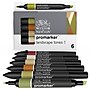 Winsor & Newton Promarker Dual-Tip Landscape Tones 1 Alcohol Based Marker, 6/Pack (WNX0290117)~#|#~9E3A2AB8-5544-48ED-BB7FEAB2ECCCBFF6_sc7