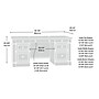 Sauder Palladia 65"W Executive Desk, Split Oak (424809)~#|#~9E3BC22C-81D9-49D6-B32805690E14361E_sc7