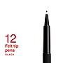 Staples Inspire Felt Tip Pen, Medium Point, 0.7mm, Black Ink, Dozen (ST63329)~#|#~9E3BD497-11E3-4143-B6C7BB05C97B7F52_sc7