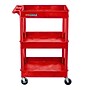Luxor ENDURA 3-Shelf Utility Cart, Red (RDSTC111RD)~#|#~9E3C811A-5F8D-4932-95FC92D11FD9BF78_sc7