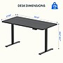 FlexiSpot ET155E 55"W Electric Rectangular Adjustable Standing Desk, Black~#|#~9E3D8631-FF86-4781-ABE6C5EB8E9DF30D_sc7