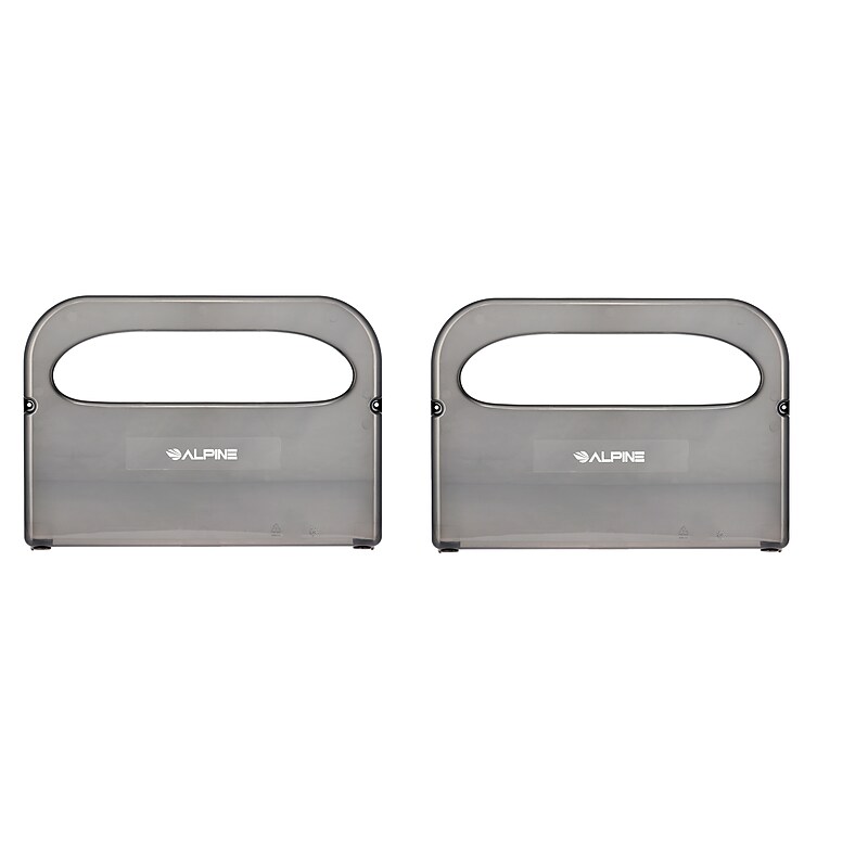 Alpine Industries Toilet Seat Cover Dispenser, Half-Fold, Black, 2/Pack (453-PKG) image 1