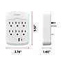 Staples TECH 6-Outlet Adapter, 1800 Joules, White (ST62764)~#|#~9E415506-46DF-4639-BDC1965B2C83F528_sc7
