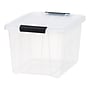 Iris 20.5 Quart Storage Container with Lid, Plastic, Clear, 6/Pack (500296)~#|#~9E415A62-2F09-4060-AD2E0179766AAFB9_sc7