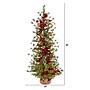 Nearly Natural 4-ft Berry and Pine Artificial Christmas Tree in Burlap Wrapped Base (T1427)~#|#~9E43676F-2F81-4530-A6871F1DA46939CC_sc7