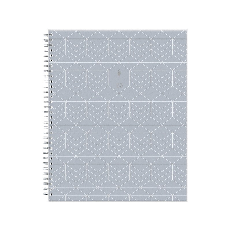 2025 Blue Sky inkWELL Press Chevy Fog 8.5" x 11" Weekly & Monthly Planner, Plastic Cover, Gray/White (147980) image 1
