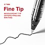 Staples Optiflow+ Rollerball Pens, Fine Point, 0.7mm, Black Ink, Dozen (ST63315)~#|#~9E4B7385-4D2F-438A-B3B3AE4C92CA08D7_sc7