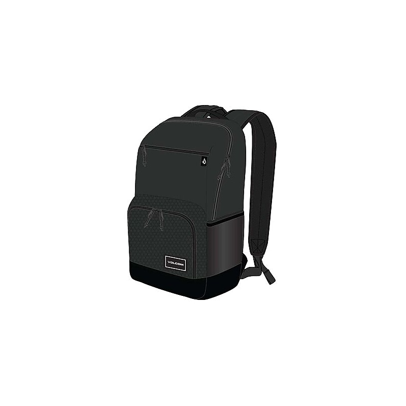 Volcom Midline Laptop Backpack, Large, Black (D6532511-BLK) image 1