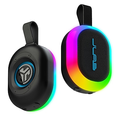 JLab Pop Party Portable Bluetooth Speaker, Water Resistant, Black ...