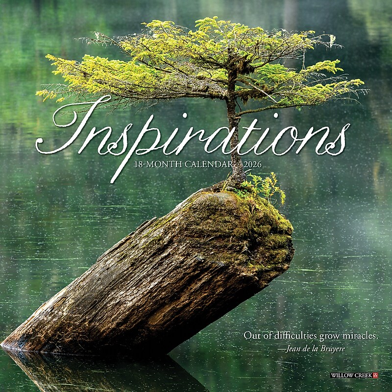 2026 Willow Creek Inspirations 7" x 7" Monthly Wall Calendar (53614X) image 1