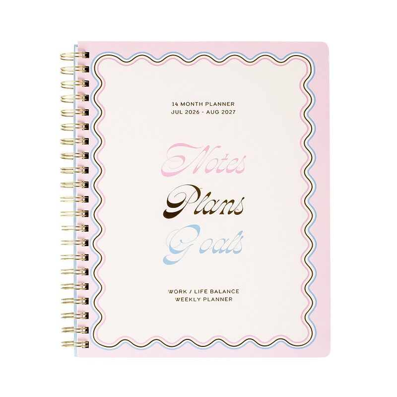 2026-2027 Fringe Goals 9.25" x 11" Academic Weekly & Monthly Student Planner, Paperboard Cover (825PA003FSC) image 1