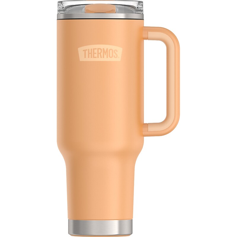 Thermos Stainless Steel Vacuum Insulated Travel Mug, 40 oz., Melon (EATS1804ML4) image 1