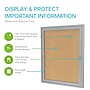 Ghent Cork Enclosed Bulletin Board, Aluminum Frame, 3'H x 2'W (PA13624K)~#|#~9E7339E1-F5CD-49FC-9B4391004EF2138D_sc7