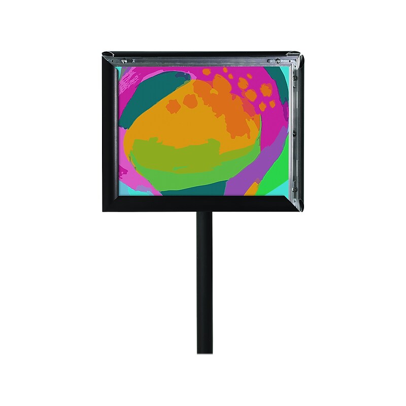 Excello Global Products Document Holder, 8.5" x 11", Freestanding, Black Steel (EGP-HD-0516-S) image 1