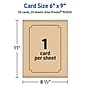 Avery Integrated Cards, 6" x 9", Matte Kraft Brown, 25/Pack (95355)~#|#~9E75CC35-1D97-45B0-B9EC160C33391FA7_sc7