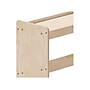 Flash Furniture Bright Beginnings Mobile 2-Section Storage Cart, 31.5"H x 34.75"W x 15.75"D, Brown (MK-ME13705-GG)~#|#~9E77C2AE-E868-4949-B8AD1B1DBE5A17F6_sc7